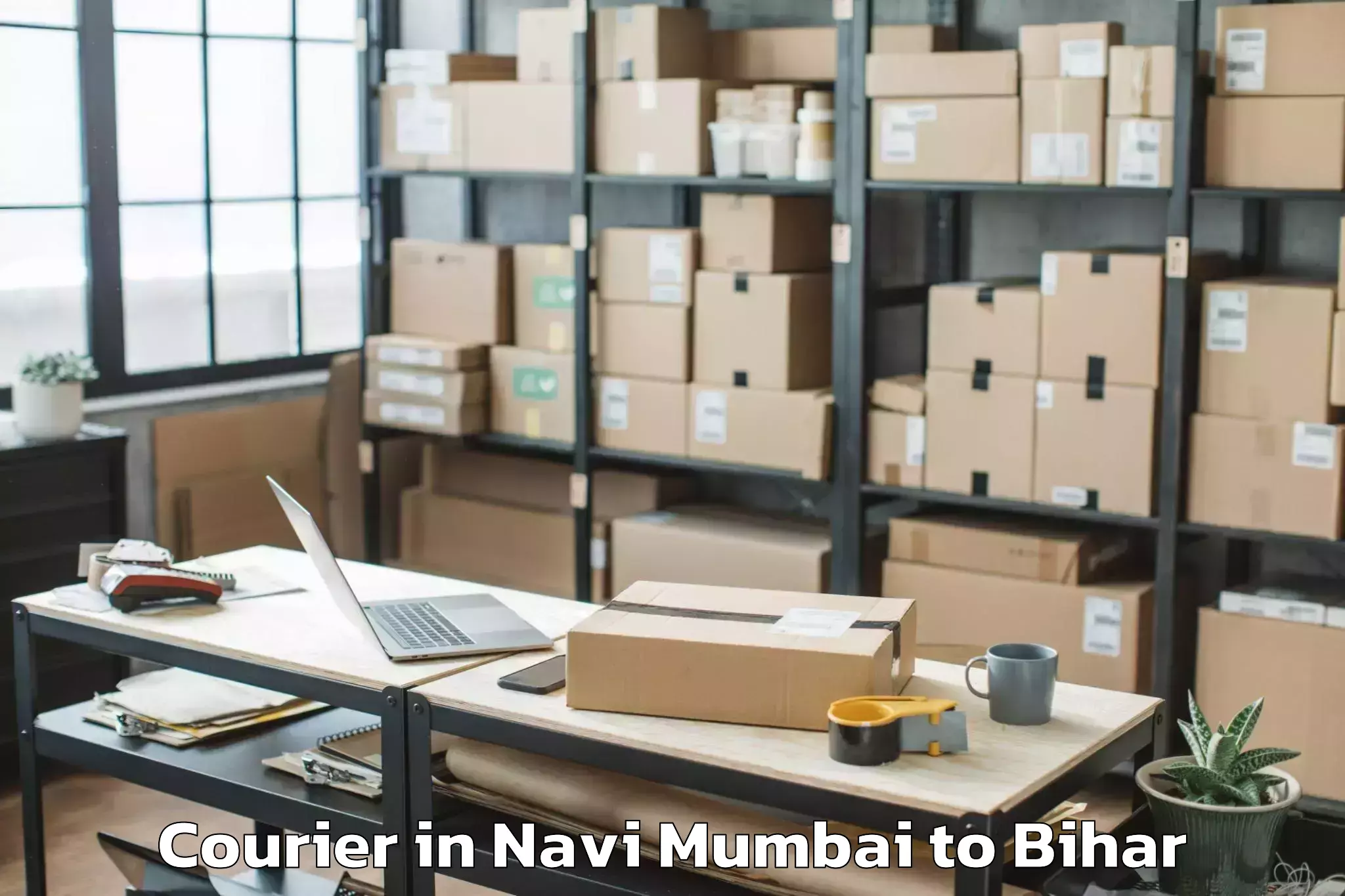 Affordable Navi Mumbai to Manjhi Paschimi Courier